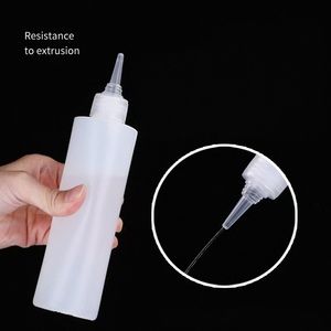 Clear PE Plastic Dropper <b>Bottles</b> Cylinder Shape Screw Cap Cosmetic Use 5 Sizes Available - Product Image 3
