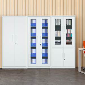 Thiết kế hiện đại kim loại văn phòng thép Tủ hồ sơ tủ với cửa kính cho tập tin và tài liệu lưu trữ cho phòng tập thể dục sử dụng - Product Image 5