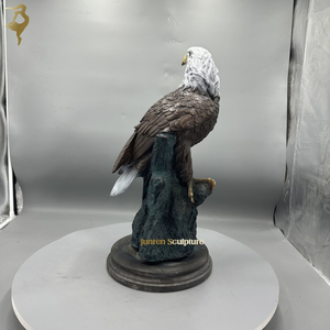 Artesanía de Metal, pequeñas estatuas de águila de bronce para Decoración de mesa, esculturas de águila de latón, figuritas para recuerdos - Product Image 6