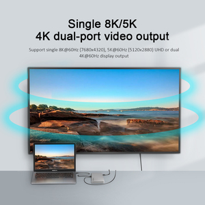 듀얼 디스플레이 4K 8K Thunderbolt <span class=keywords><strong>4</strong></span> 도킹 스테이션 120W 전원 공급 장치 - Product Image 6