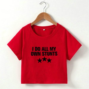 HANO Vintage vêtements Y2k esthétique Kawaii lettre impression Bady t-shirts été e-girls Slim Crop hauts 2000s Streetwear <span class=keywords><strong>Goth</strong></span> - Product Image 6