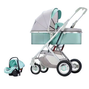 Ventes en gros de poussettes légères 3 en 1 pour bébés, pliables, portables, landau de voyage, siège <span class=keywords><strong>auto</strong></span> pour bébés nouveau-nés - Product Image 4
