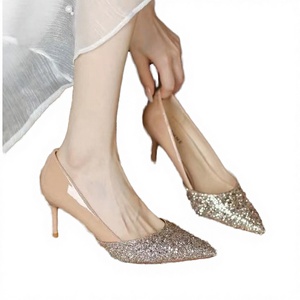Zapatos de tacón alto y fino, sin cordones, para novia, tendencia de moda primavera-otoño, zapatos de boda, zapatos de tacón con punta en pico. - Product Image 2