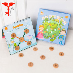 <span class=keywords><strong>Familia</strong></span> feliz y la obra de la escuela de los niños favorito magnético de madera juguete matemáticas juegos educativos imán - Product Image 2