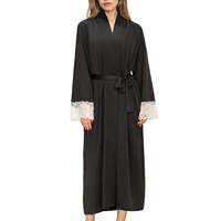 Robe de nuit élégante en acétate pour femmes, confortable, imitation soie, robe de nuit luxueuse et lisse pour femmes