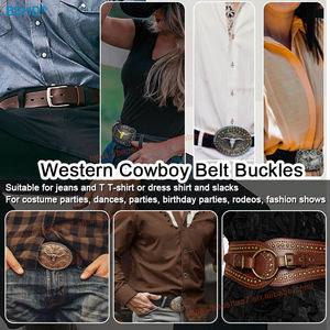 Diseño <span class=keywords><strong>italiano</strong></span> Zinc Retro Western Cowboy Rodeo Championship Horse Hebillas de cinturón de gran tamaño para hombres - Product Image 6