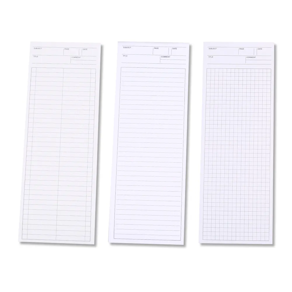 50 Sheets Long Lines Grid Notepad Simple Checklist Planner Message Budget Book Notes Work Journal Notebooks Stationery Office