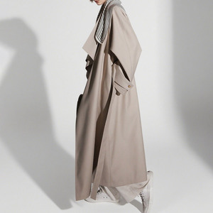 <span class=keywords><strong>Trench</strong></span> Coat <span class=keywords><strong>Donna</strong></span> <span class=keywords><strong>Oversize</strong></span> Morbido con Cintura, Collo Grande, Tinta Unita, Vestibilità Ampia, Ideale per la Primavera - Product Image 4