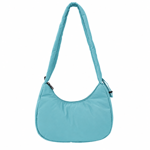 Bolso de Hombro Tipo Hobo Impermeable con Correa Ajustable para Mujer, Material de Terylene+RPET, Cierre de Cremallera Ligero para Uso Diario Informal - Product Image 3