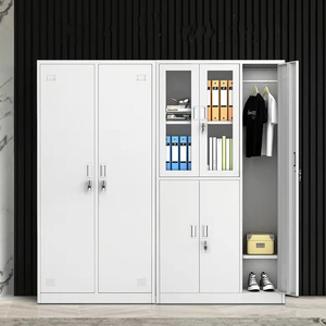 Nội Thất Văn Phòng Kim Loại Lưu Trữ Tập Tin Tủ/Tủ Đôi Kính <span class=keywords><strong>2</strong></span> Cửa Thép Hồ Sơ Nội Các Đầy Màu Sắc - Product Image 4