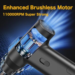 Mini Jet Turbo Blower Fan Puissant Aspirateur Comprimé Rechargeable Sèche-Cheveux Électrique Air Duster Aspirateur 2 en 1 - Product Image 5