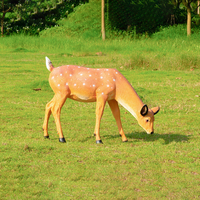 Statue de cerf Sika en résine, résistante au gel, grande taille, pour extérieur, réaliste, pour tourisme rural et sites écologiques