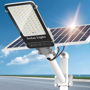 Lampadaire Solaire Tout-en-un 6500LM Batterie 35000mAh IP54 Certifié TUV Efficacité 5M 8-12h pour Installation Facile Éclairage - Product Image 1