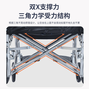 Manual Wheelchair High Back <b>Folding</b> Lightweight With <b>Commode</b> For Elderly Disabled Mobility Aid - Product Image 3