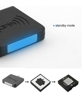 Lector de Tarjetas de Proximidad Inalámbrico Inteligente Sin Contacto, Pequeño y Portátil, Lector NFC Inalámbrico para Teléfonos Android