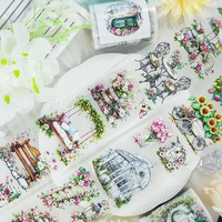 1 rouleau de ruban adhésif Washi Set Vintage licorne mer ruban de masquage décoratif multi-tailles rubans pour bricolage artisanat