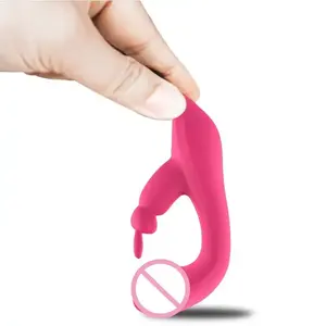 USB充電式女性のセックスおもちゃ回転現実的なディルド波ウサギリリーバイブレーターXxx女性のウサギの形セックスバイブレーター - Product Image 4