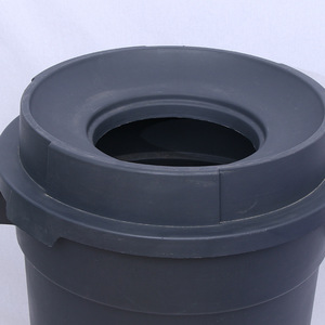 Cubo de Basura Portátil de 160L con Ruedas, Cilíndrico, de PP, para Uso en Interiores y Exteriores - Product Image 1