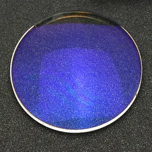 Esilor Youli 1.56 Optical Super Hydrophobic Hmc Uv420 Anti Blue Light Blue Block Cut Lens With Your Own Logo