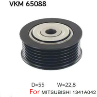 Poulie tendeur de courroie 1341A042 532073710 VKM65088 1341A065 Roulement tendeur VKMA65197 Kit de courroie trapézoïdale pour Mitsubishi Lancer