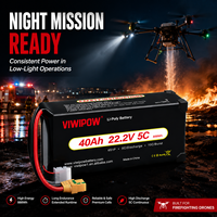 Baterai Semi Solid 6S 40000mAh 5C High Discharge untuk Paket Baterai Drone FPV Freestyle untuk Pesawat RC FPV Quadcopter