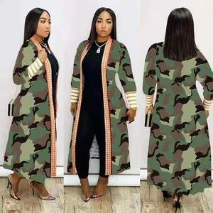 Nuevo diseño Otoño Invierno Top Coat Cardigans de <span class=keywords><strong>punto</strong></span> largo Al Por Mayor Suéter de mujer - Product Image 6