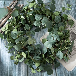 Guirlande artificielle d'eucalyptus CallaFloral, décoration de mariage verte, artisanat, vente en gros - Product Image 1