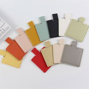Wholesale Small Portable <b>Square</b> Card Mirror Customizable Stainless Steel Double Sided Advertising Gift Compact Makeup Mirror - Product Image 1