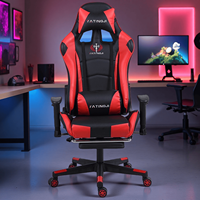 Chaise de jeu en cuir futuriste avec simulateur de mouvement, design extensible, compatible avec les volants et pédales de jeu Logitech