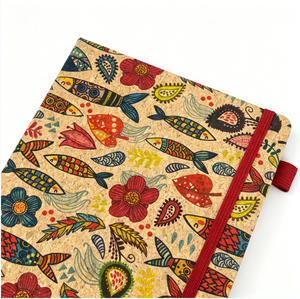 Carnet de notes A5 en liège texturé avec élastique – Fournitures scolaires et de bureau en gros - Product Image 3