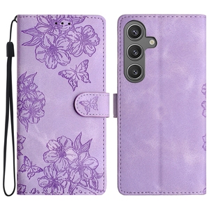 Étui portefeuille à fleurs en cuir pour Samsung <span class=keywords><strong>Galaxy</strong></span> S25 Edge S24 <span class=keywords><strong>Plus</strong></span> S23 Ultra S22 S21 FE S20 S10 S10E <span class=keywords><strong>S9</strong></span> S8 S7 Butterfly Flip Cover - Product Image 3