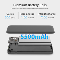 Banque d'alimentation externe pour téléphone portable Relink PB-FC02, charge rapide, partage de la puissance, batterie externe 5500 mAh