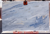 FANCY STONE Finition marbre naturel bleu ciel et nuages blancs pour les plans de travail d'îlots de lavabo et les projets de murs décoratifs