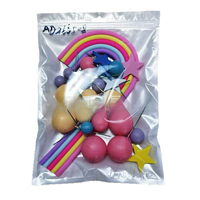 Vente flash : 26 pièces/ensemble, faux ballon étoile, grand décor de gâteau arc-en-ciel pour fête d'anniversaire, baby shower, accessoires de mariage