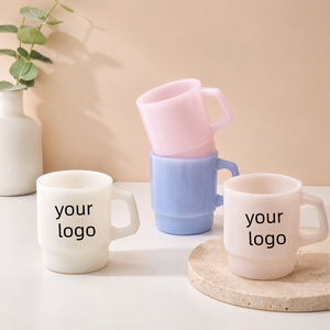Taza de Té y Café de Vidrio Borosilicato de Alta Calidad con Asa, Diseño Clásico, Apta para Lavavajillas, Regalo Empresarial, Personalizable - Product Image 1