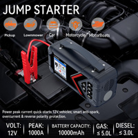 Konnwei SA600 Starthilfe Batterie-Booster Auto-Starter mit 120PSI Reifenfüller Luftkompressor LED SOS-Licht Powerbank