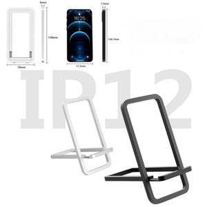 Cell Phone Stand Foldable for Desk <strong>Portable</strong> Travel Holder Office Desk Accessories Aluminum Adjustable Phone Holder - Product Image 5