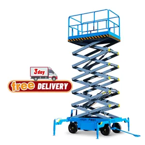 CE 6m-14m load 450kg lifting equipment lift supplier Electric mobile scissor lift platform