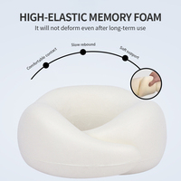 Oreiller de cou en mousse à mémoire de forme en U portable de haute qualité Support confortable pour le sommeil et les voyages avec fonction de massage