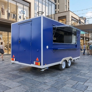 CAMPTRL Rimorchio Alimentare Mobile Tutto-in-uno Completamente Attrezzato, Cucina Commerciale, Rimorchio Concessioni, Food Truck BBQ per Diversi Tipi di Cibo - Product Image 1