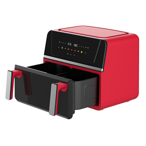 Friteuse à air <span class=keywords><strong>sans</strong></span> <span class=keywords><strong>huile</strong></span> 10L à double panier, four 1700W avec écran tactile, antiadhésive, facile à nettoyer, <span class=keywords><strong>appareil</strong></span> de cuisine électrique multifonction - Product Image 3