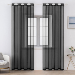 <span class=keywords><strong>Crema</strong></span> di Colore Solido del commercio all'ingrosso di Tulle Modern Living Room Tende Trasparenti, Ultima Camera Da Letto Finestra Della Cucina Tende Trasparenti/ - Product Image 3