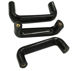 Poignée solide pour porte de four électrique résistante aux hautes températures, en alliage d'aluminium/bakélite, de forme elliptique - Product Image 1