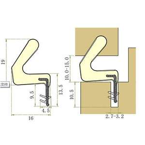 Joint de fond de porte étanche automatique flexible Remplissage d'espacement en PU Coupe personnalisée pour usage domestique - Product Image 5