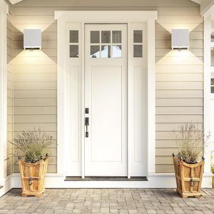 Vuông LED Tường ánh sáng cảm biến chuyển động ánh sáng đèn ngoài trời cho sân vườn Cảm biến điều khiển đèn tường - Product Image 4