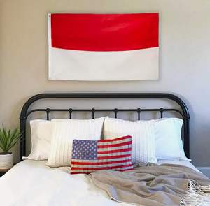 Bandera nacional indonesia de poliéster de 3x5 pies de espesor con ojales de latón - Product Image 4