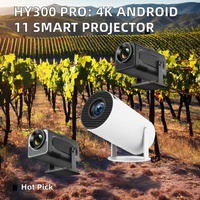Ihomelife HY300 PRO projecteur Android intelligent Portable 4K WIFI6 mise à niveau sans fil Android 12 système d'exploitation pour une utilisation Home cinéma
