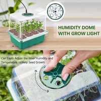 Bande lumineuse de croissance des plantes plateau de semis intelligent à 12 trous lampe de semis de plantes succulentes lampe de croissance de plantes vivantes