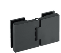 Kit de quincaillerie pour porte coulissante en verre en alliage de zinc moderne en acier inoxydable comprenant une serrure de connecteur de porte de grange pour vis de salle de bain