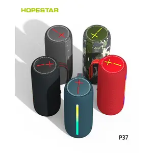 Hopestars P37 חדש Boombox רמקול קטן עמיד למים TWS סאב רמקול עם מסנוור אורות
